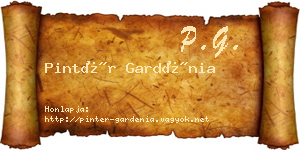 Pintér Gardénia névjegykártya